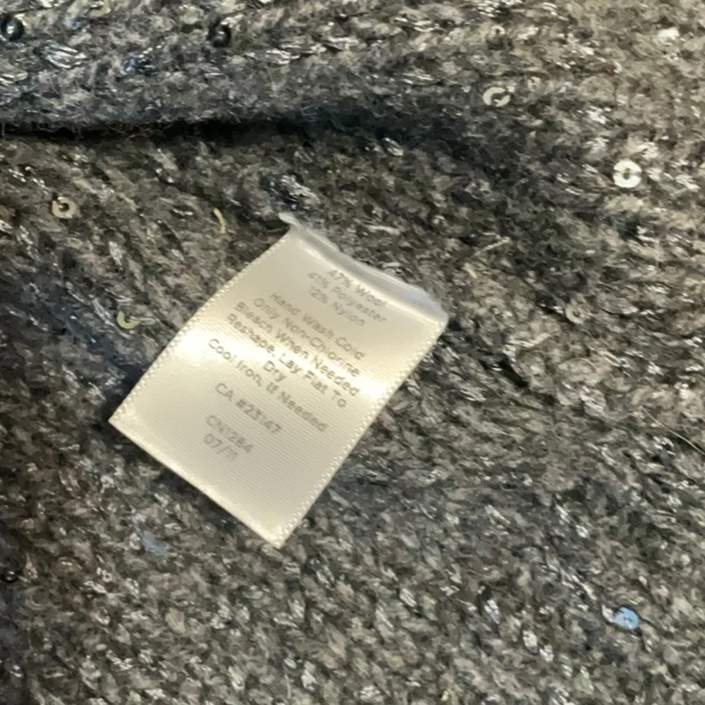 Talbots Gray crew Neck 3/4 sleeve Sweater XL - Picture 7 of 7